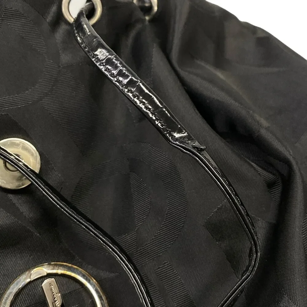 Salvatore Ferragamo Gancini Backpack DW-216772 Nylon Patent Leather